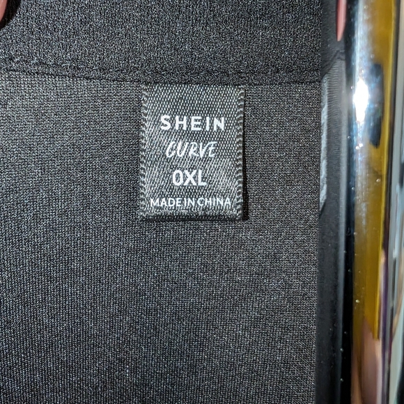 SHEIN Curve Blazer Blouse | Size XL | Lightweight Button-Up Jacket | Black - Picture 2 of 5